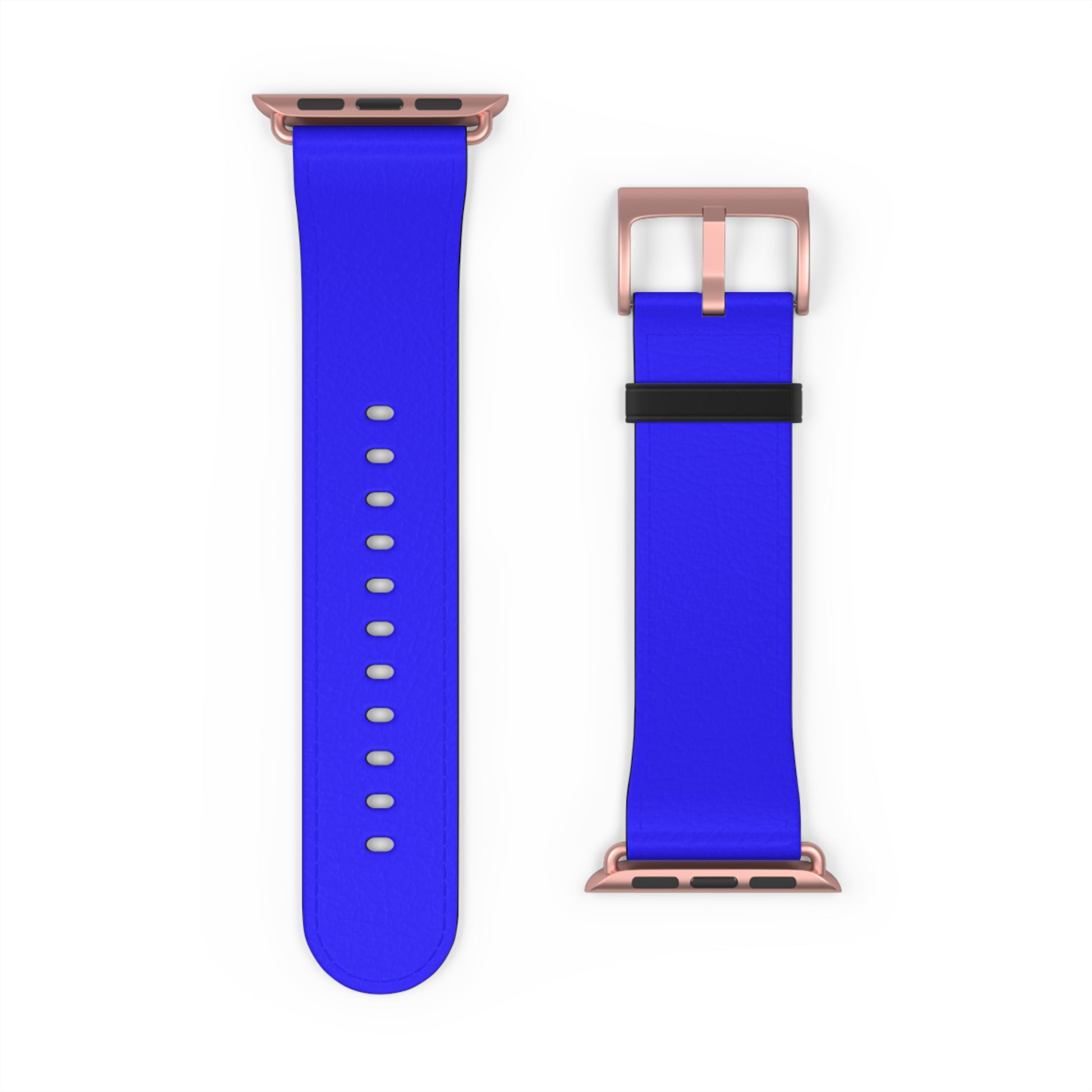 Neon Ultramarine Apple Watch Band rose gold clasp back
