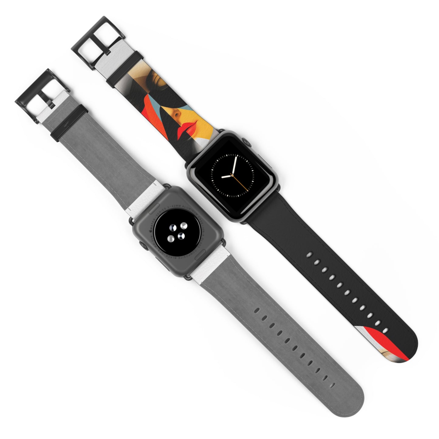 BLACK & RED APPLE® WATCH BAND