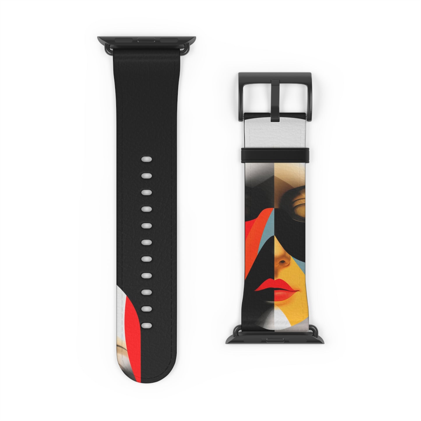 BLACK & RED APPLE® WATCH BAND