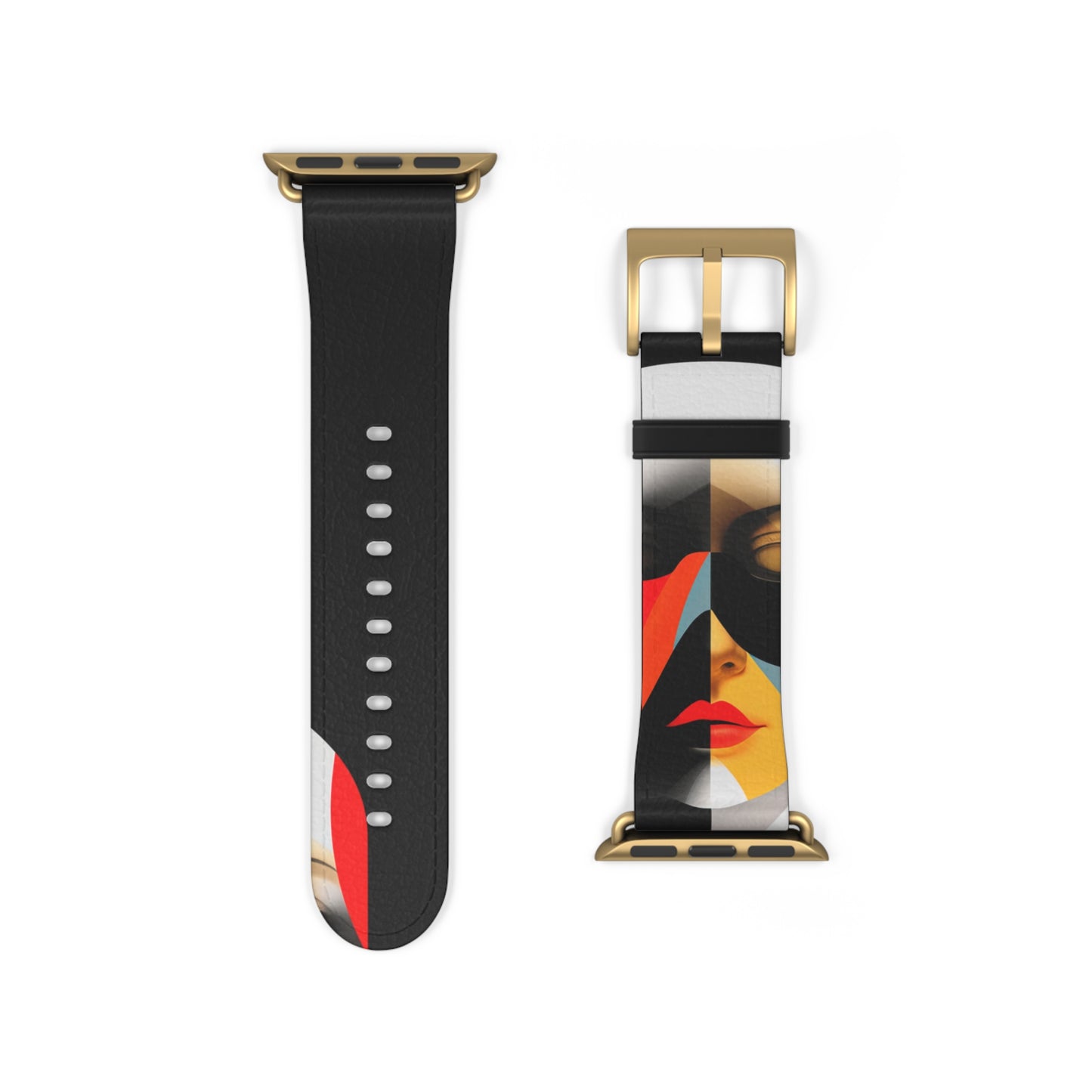 BLACK & RED APPLE® WATCH BAND