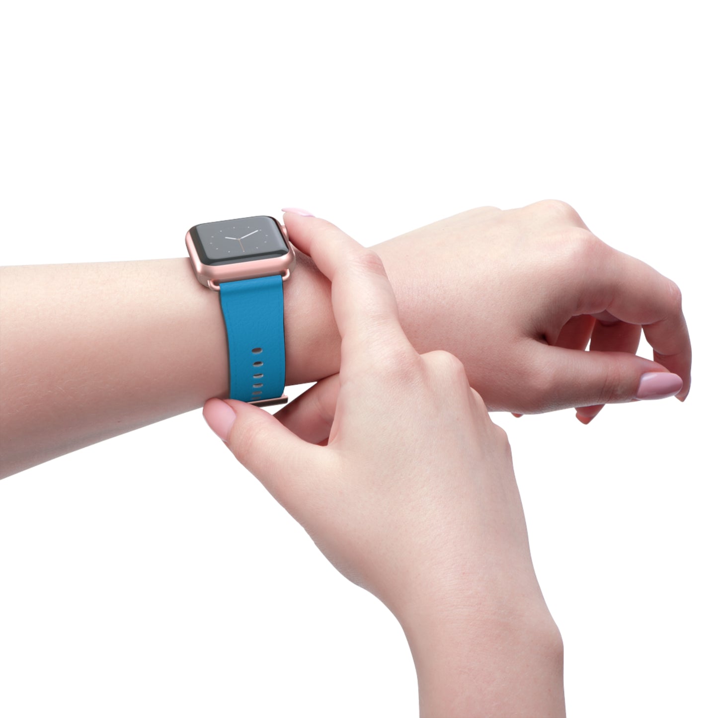 Neon Blue Apple®  Watch Band - Pantone 801