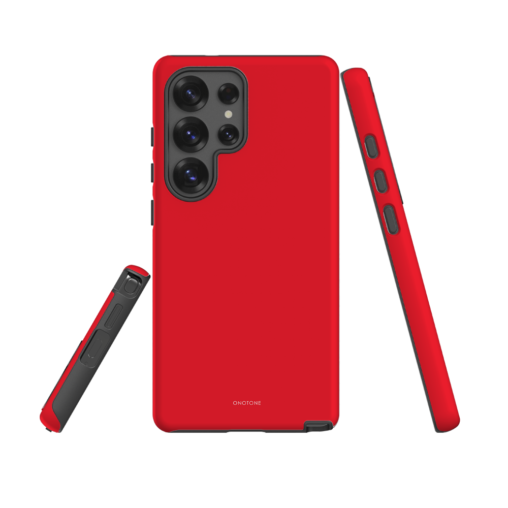 Solid Color Ferrari Red Samsung Case - Pantone® 185