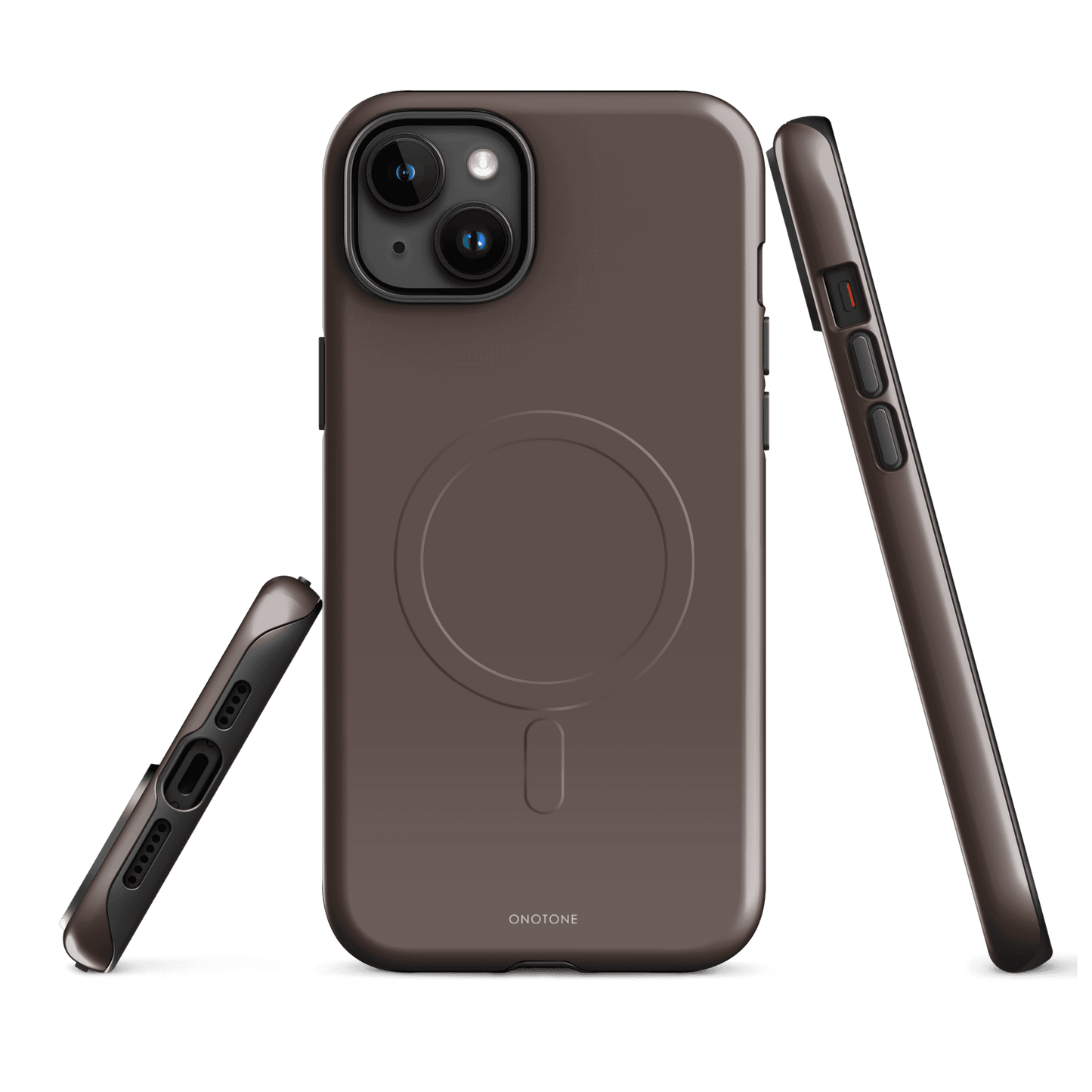 TAUPE MINIMALIST IPHONE® CASE - PANTONE® CHOCOLATE MARTINI