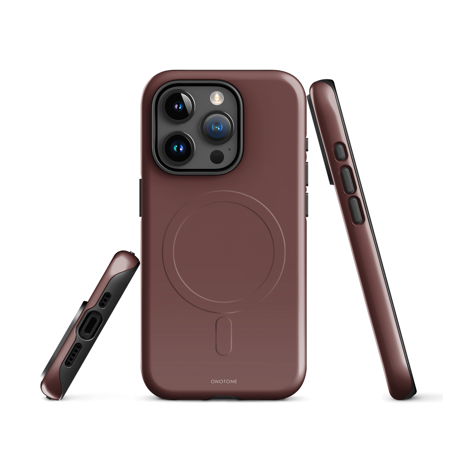 DARK BROWN MINIMALIST IPHONE® CASE - PANTONE® HOT CHOCOLATE