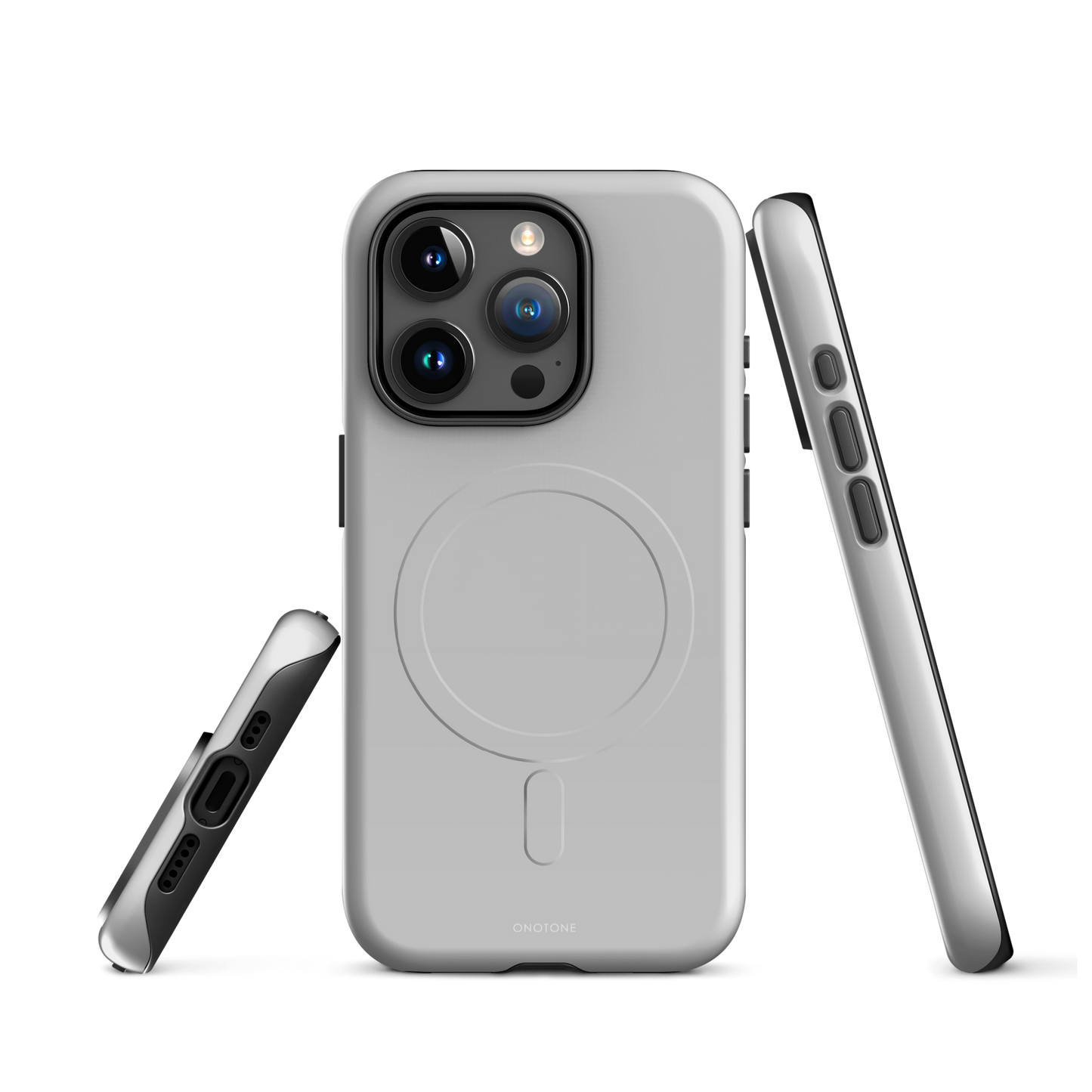 GRAY MINIMALIST IPHONE® CASE - PANTONE® 420