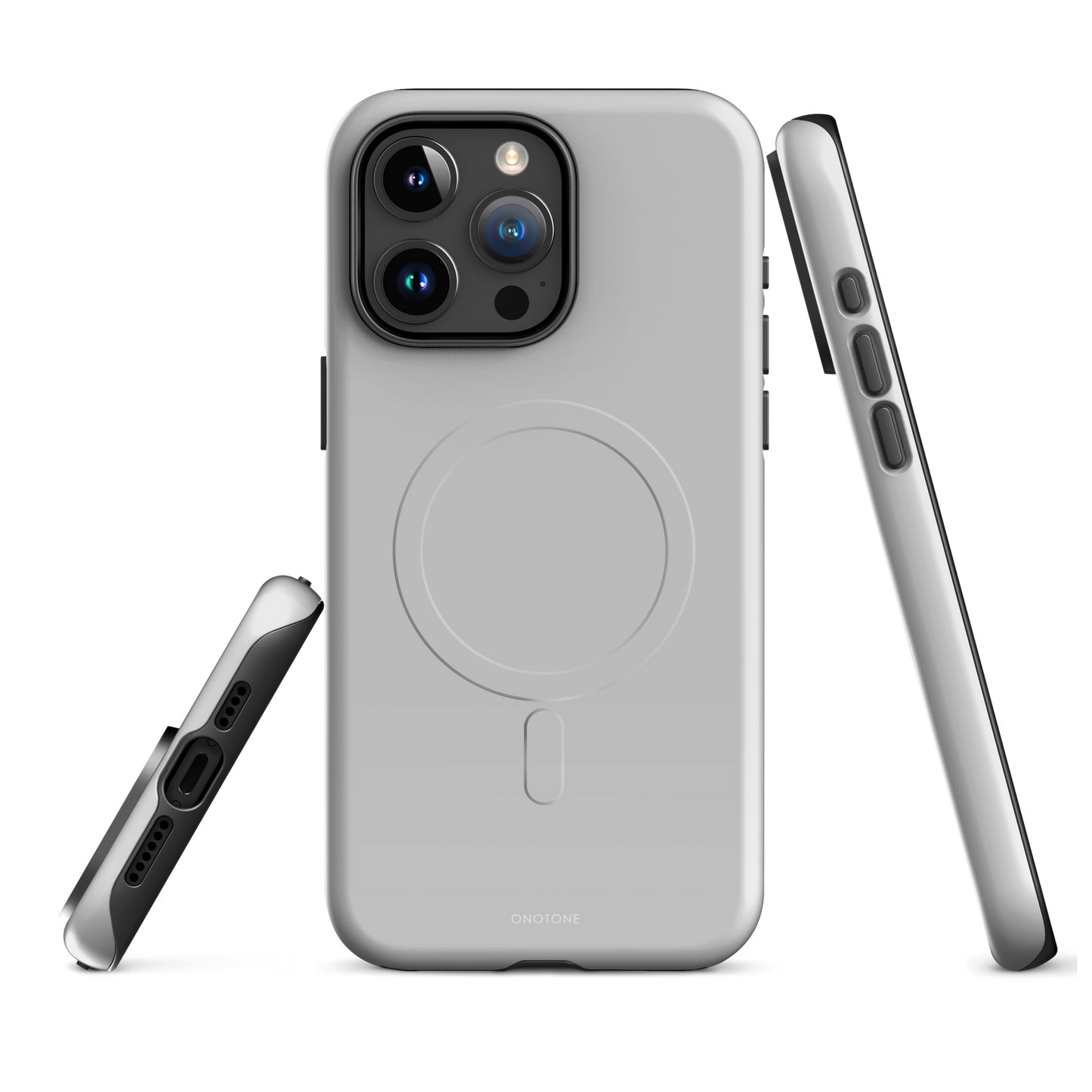 GRAY MINIMALIST IPHONE® CASE - PANTONE® 420