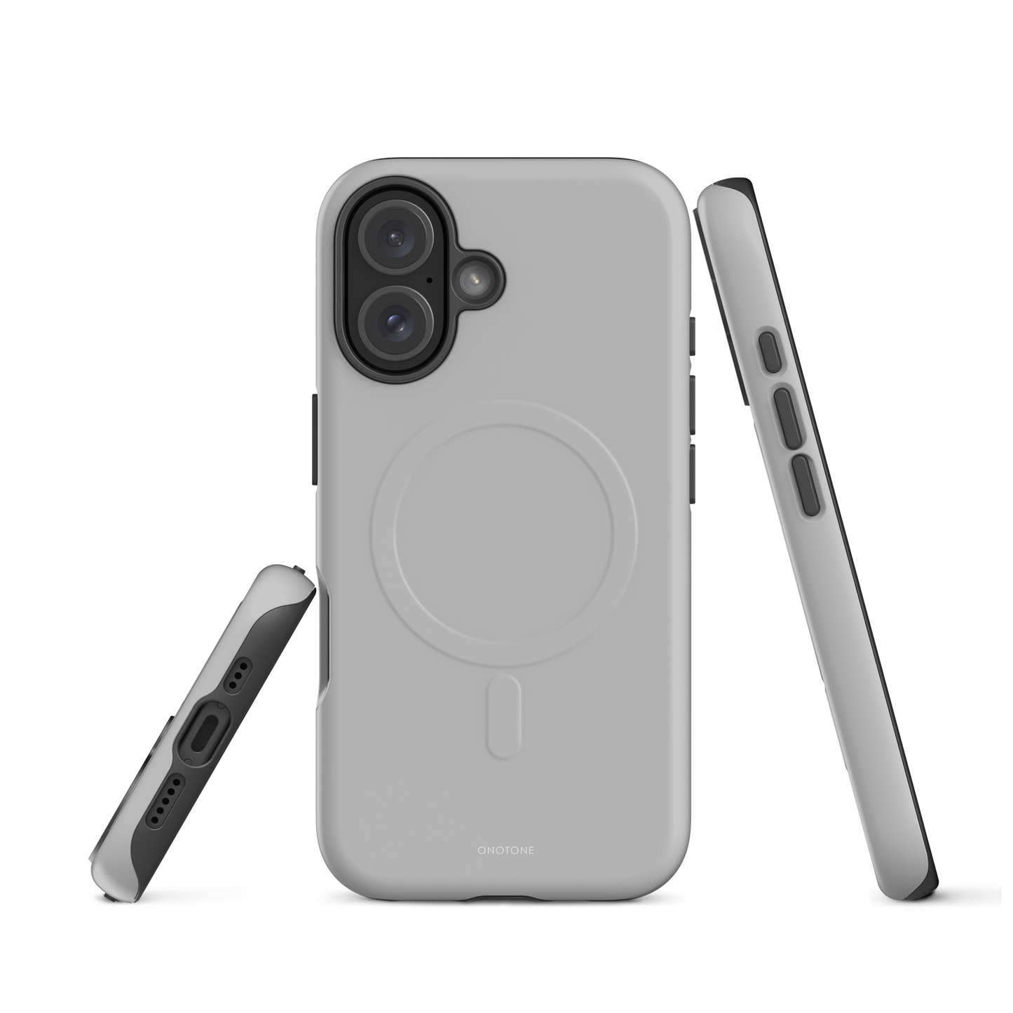 GRAY MINIMALIST IPHONE® CASE - PANTONE® 420