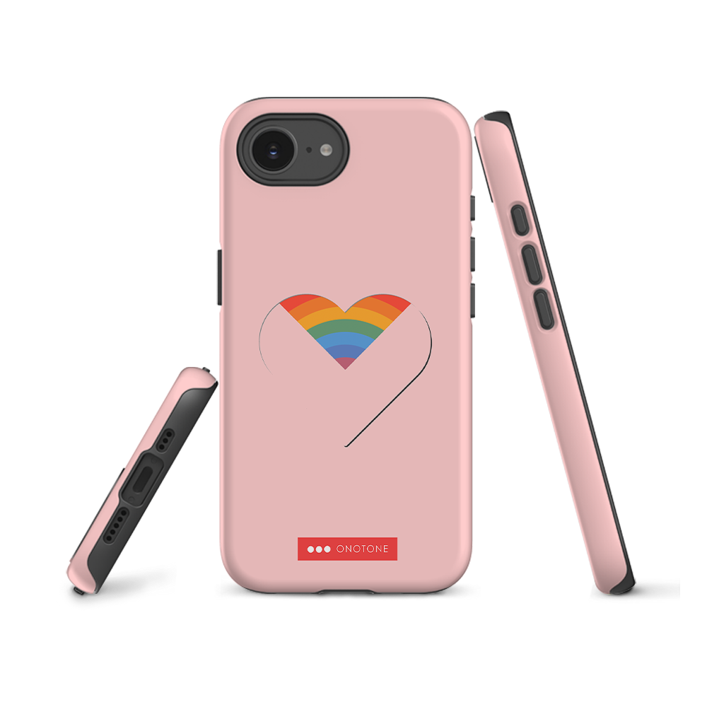 Dual Layer rainbow modern iPhone® Case