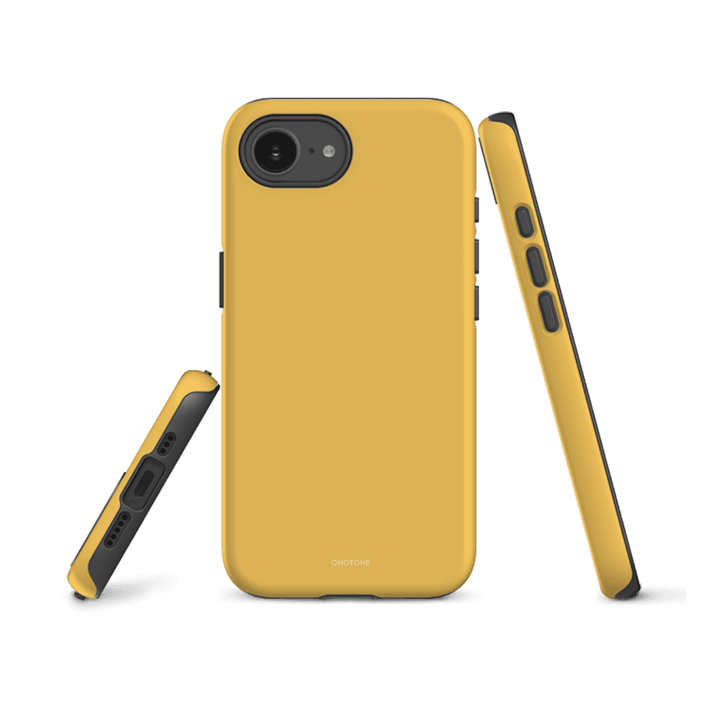 Dual Layer yellow iPhone® Case - Pantone® 141