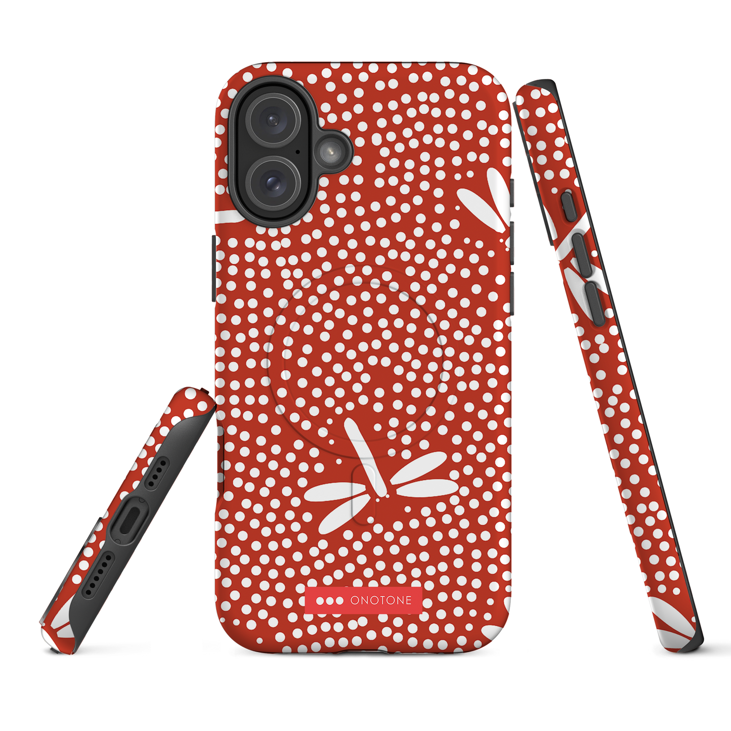 Japanese design indigo iPhone® Case with dotted patterns