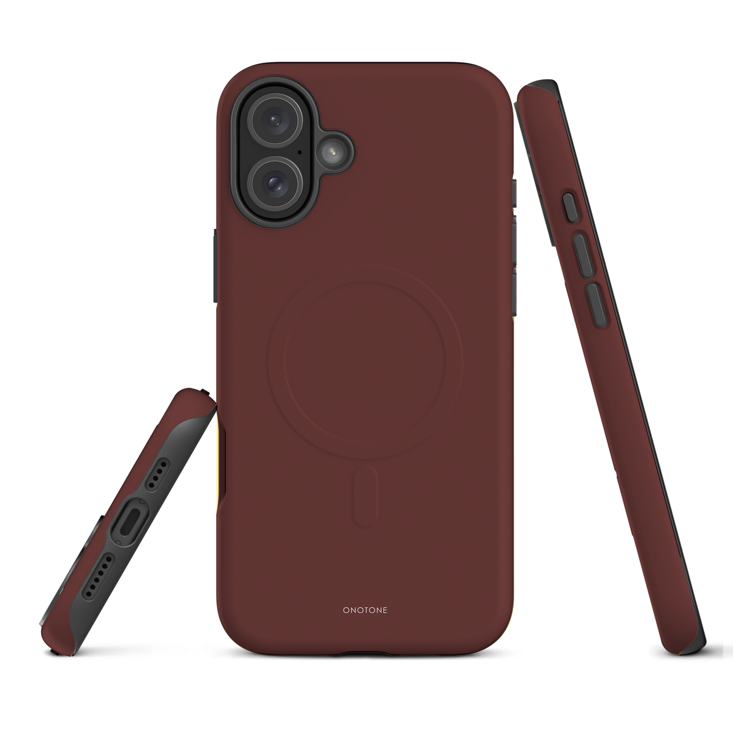 DARK BROWN MINIMALIST IPHONE® CASE - PANTONE® HOT CHOCOLATE