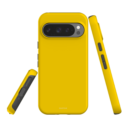 Pixel Case in bold yellow color for Google Pixel. Features shock-resistant protection and sleek, minimalist design.