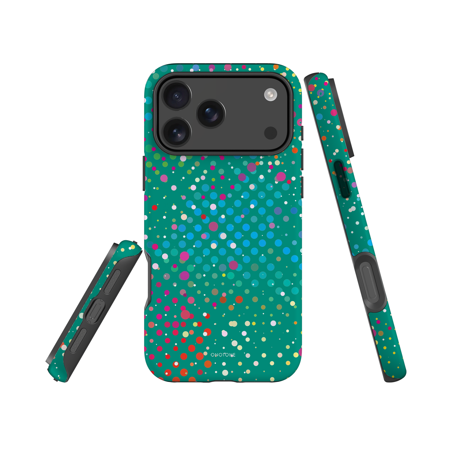 Veronese Green Polka Dot iPhone 17 Pro (MagSafe) Case