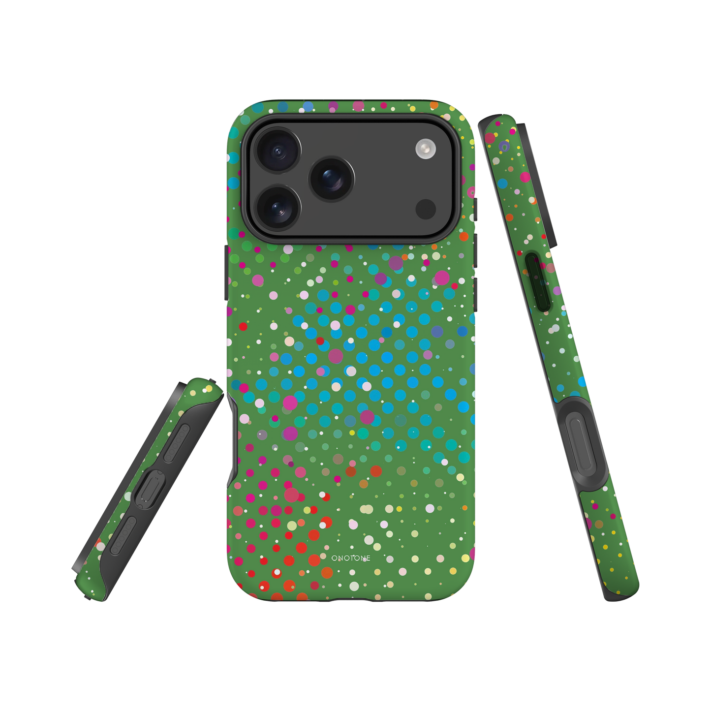 Grass Green Polka Dot iPhone 17 Pro (MagSafe) Case
