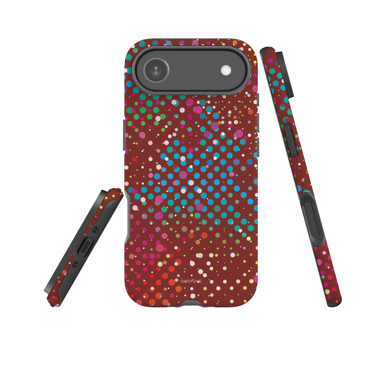 Deep Fresh Crimson Polka Dot iPhone 17 Pro (MagSafe) Case