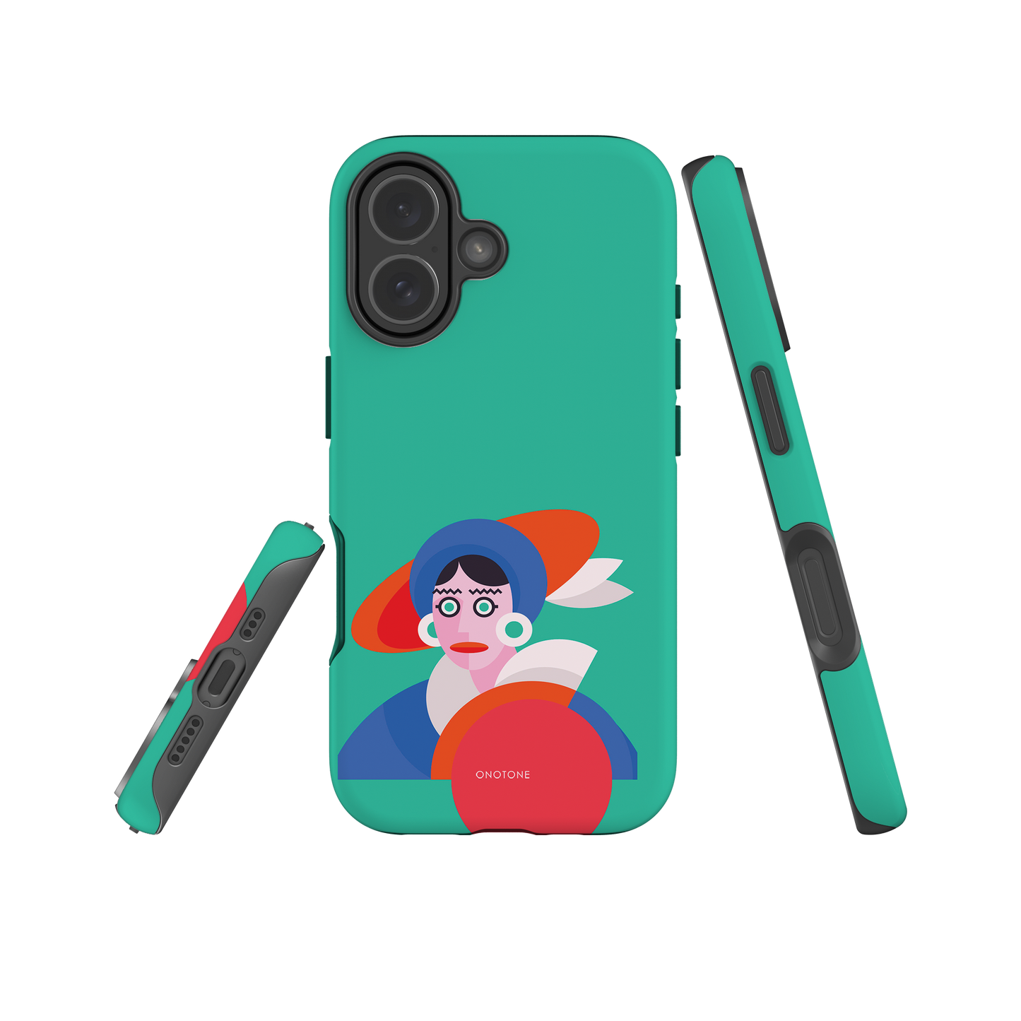 Dual Layer green modern iPhone® Case ( MD-3689)