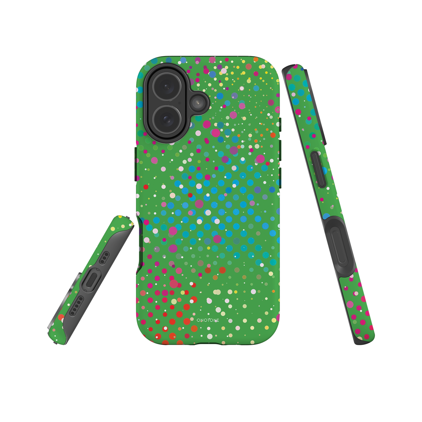 Dark Pastel Green Polka Dot iPhone 17 (MagSafe) Case