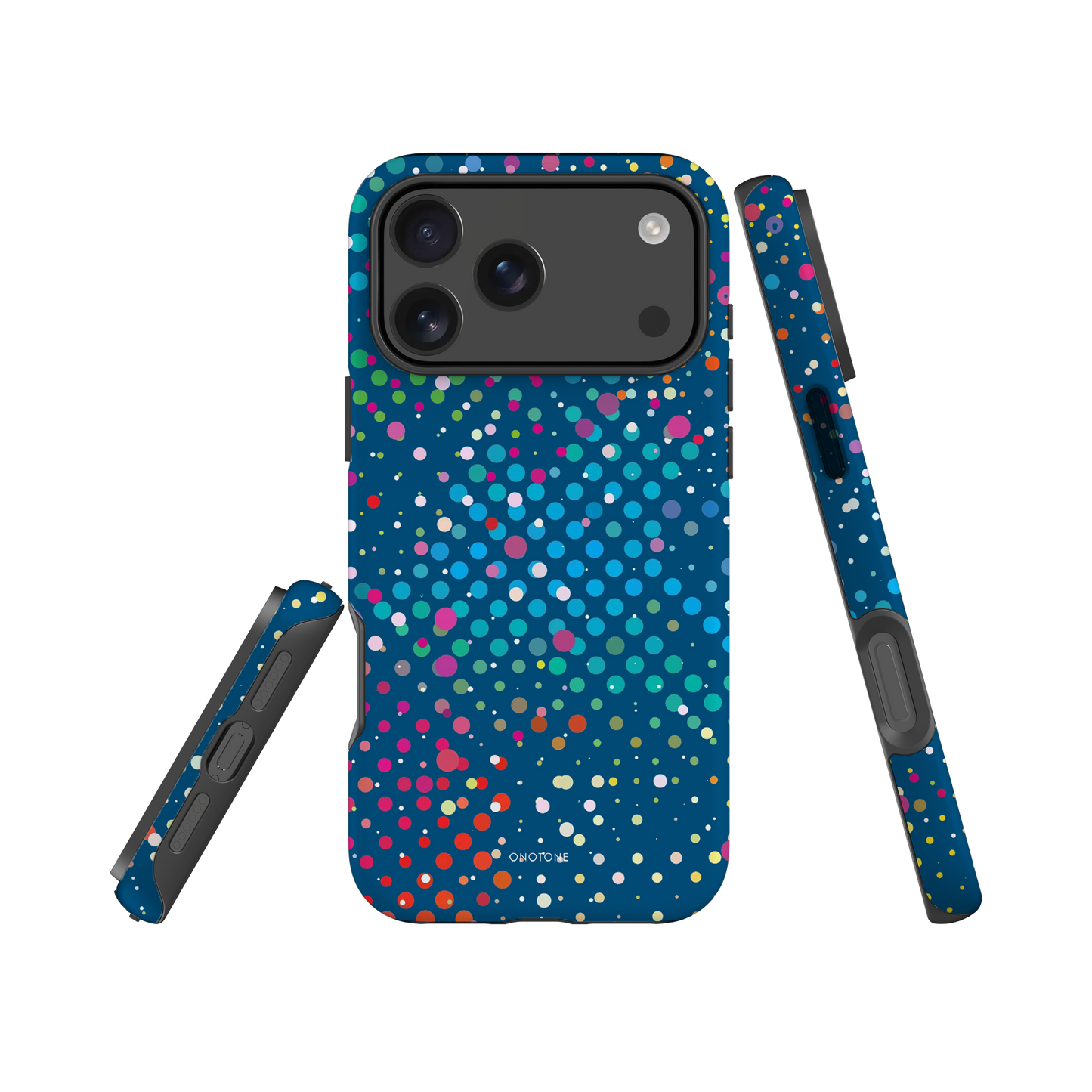 Deep Blue Polka Dot iPhone 17 Pro (MagSafe) Case