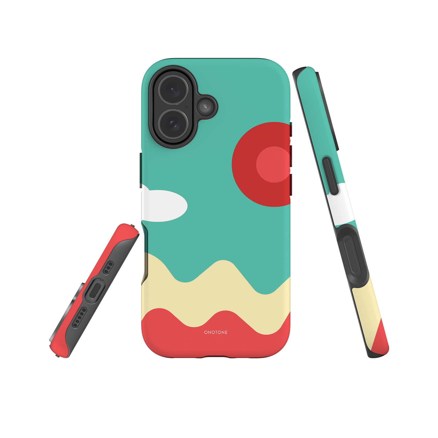 Dual Layer light blue modern iPhone® Case ( MD-1897)
