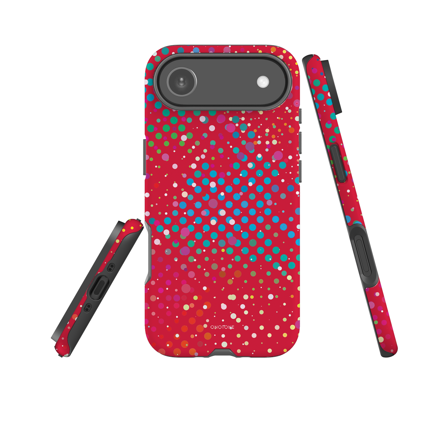 Mulberry Red Polka Dot iPhone 17 Pro (MagSafe) Case