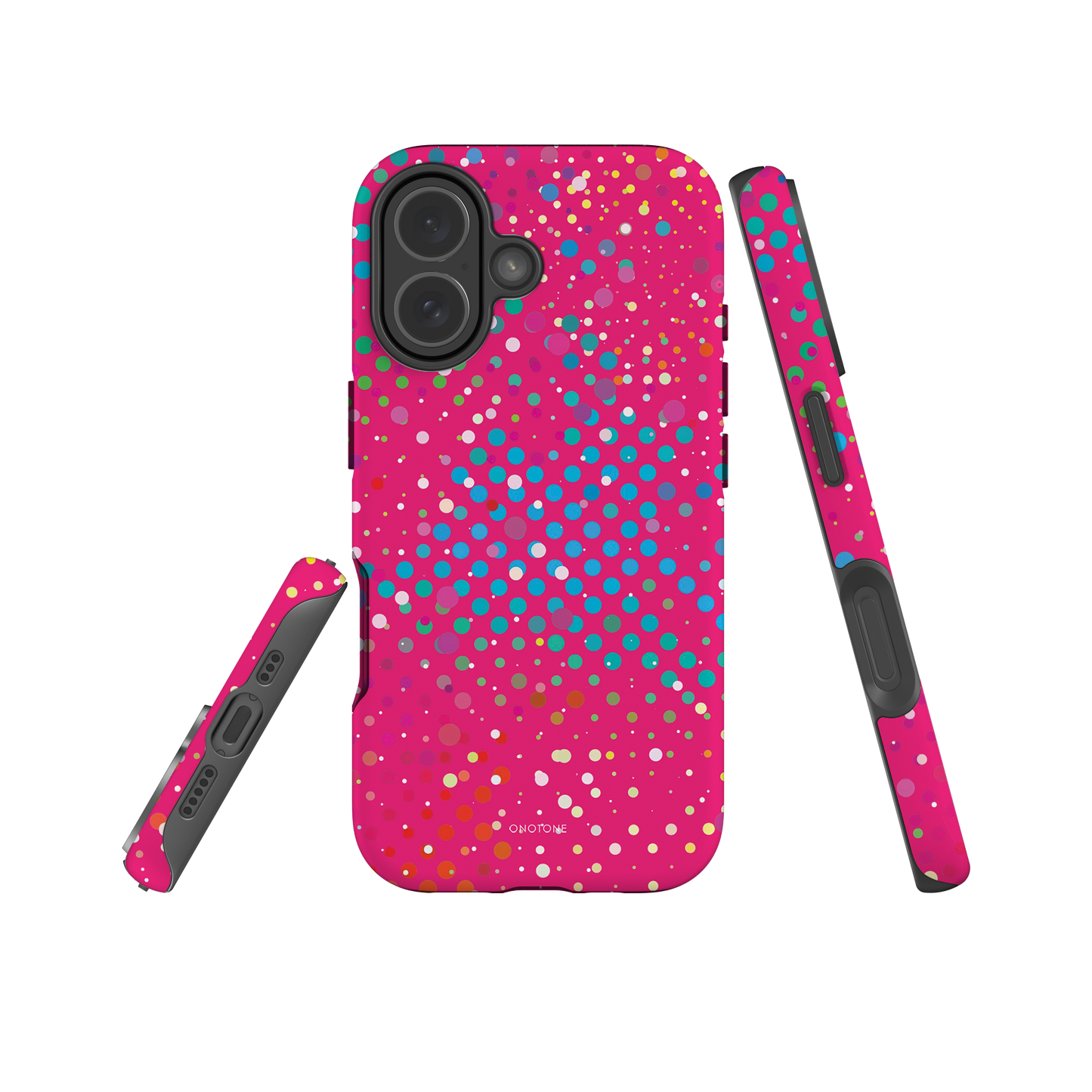 Magenta Pink Polka Dot iPhone 17 (MagSafe) Case