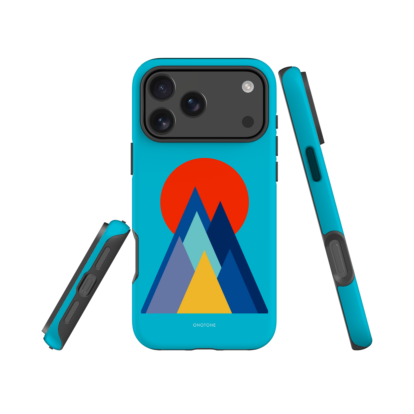 Dual Layer blue modern iPhone® Case ( MD-2737)