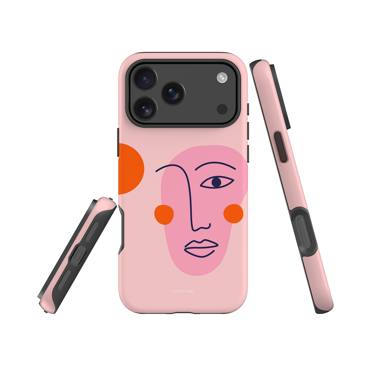 Dual Layer pink modern iPhone® Case ( MD-2849)