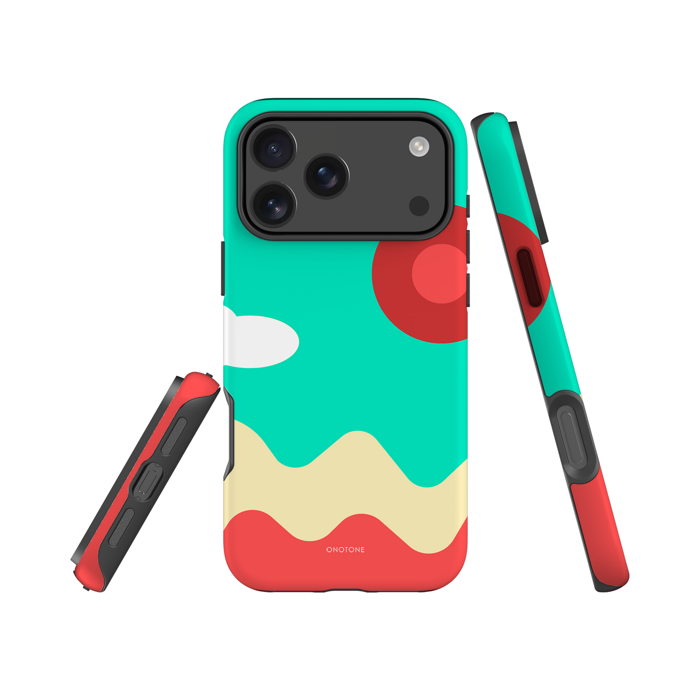 Dual Layer light blue modern iPhone® Case ( MD-1897)