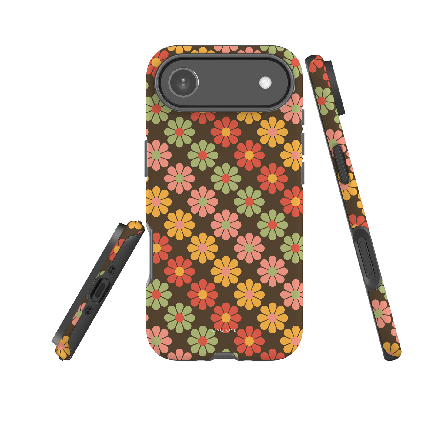 Retro iPhone Case – iPhone Case with Retro Flower Patterns (RTR-012)