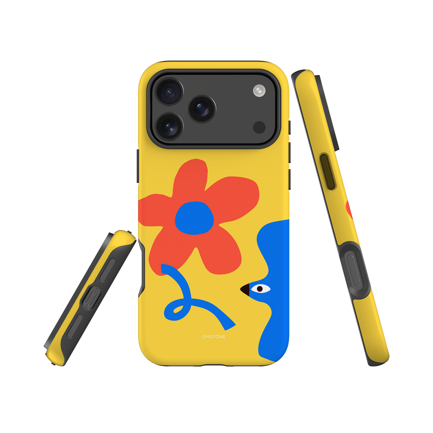 Dual Layer yellow modern iPhone® Case ( MD-2345)