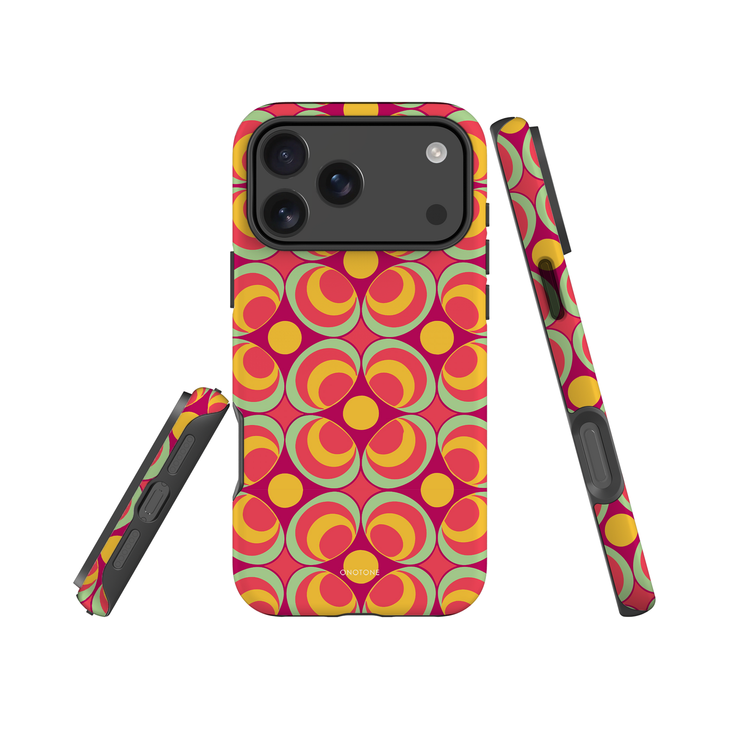 Vintage iPhone Case – Classic Style with Colorful Retro Patterns (RTR-017)