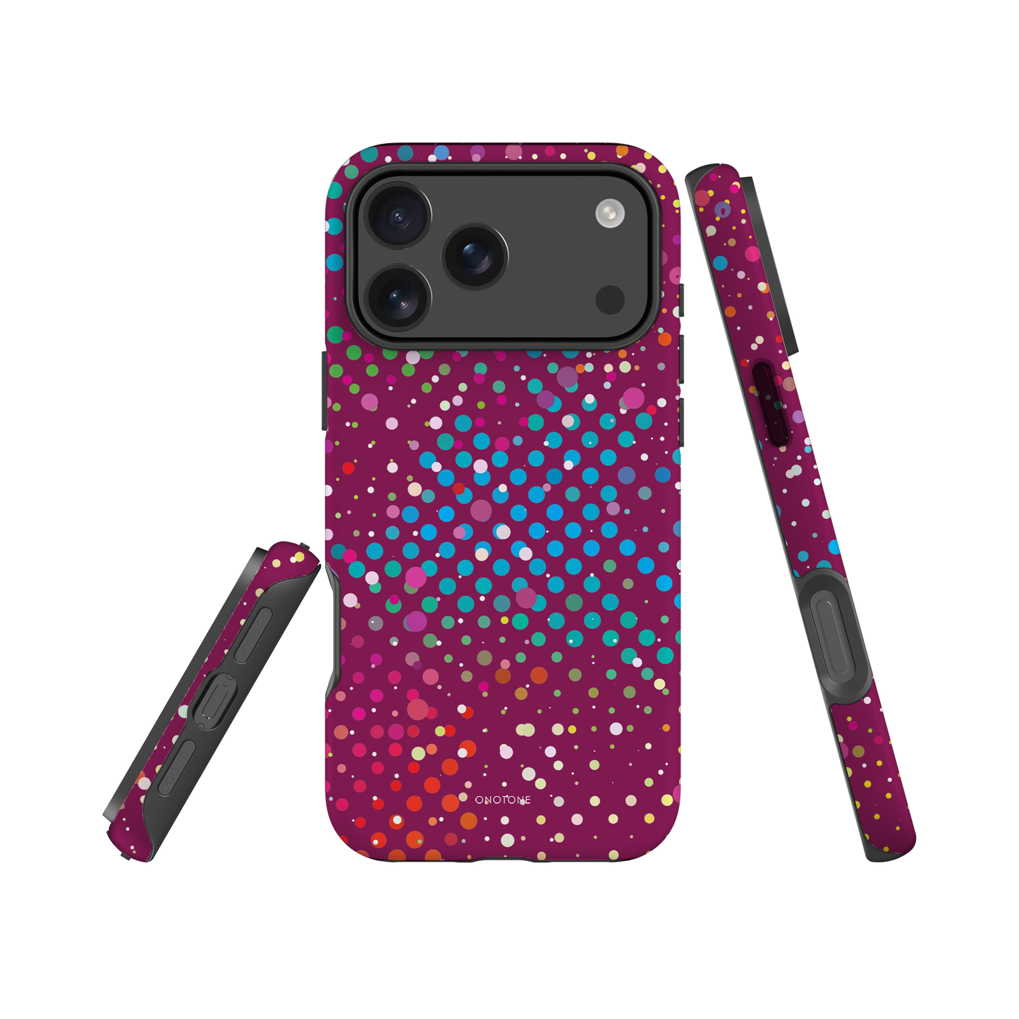 Plum Purple Polka Dot iPhone 17 Pro (MagSafe) Case