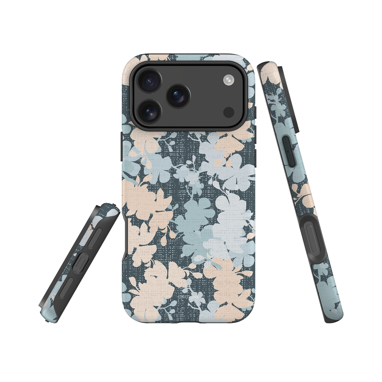 Japanese design indigo iPhone® Case with sakura flower patterns (IND-020)