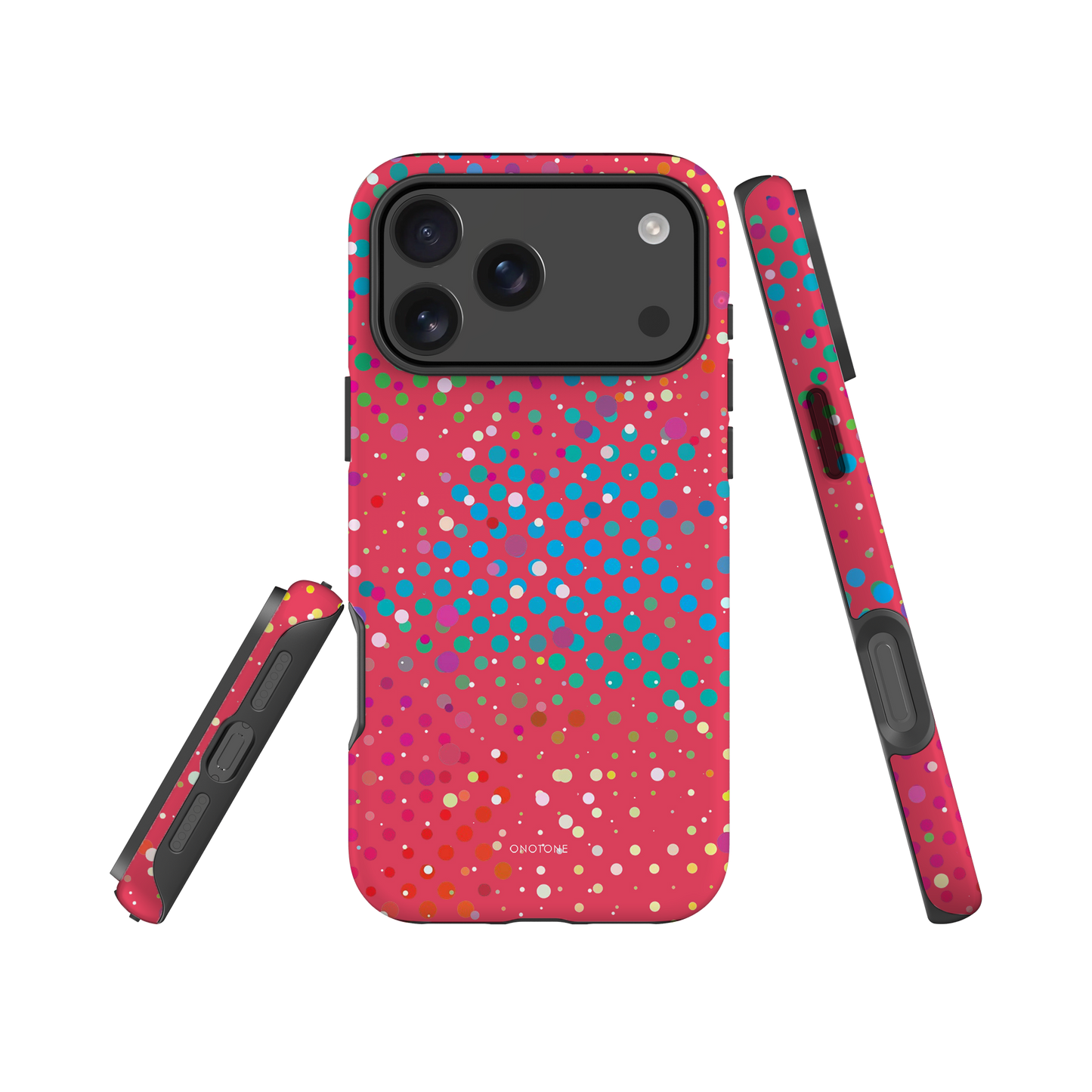 Red Pink Polka Dot iPhone 17 (MagSafe) Case