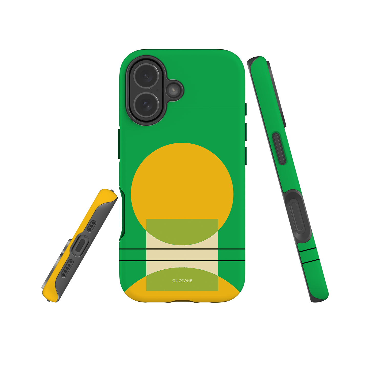 Dual Layer green modern iPhone® Case ( MD-2065)