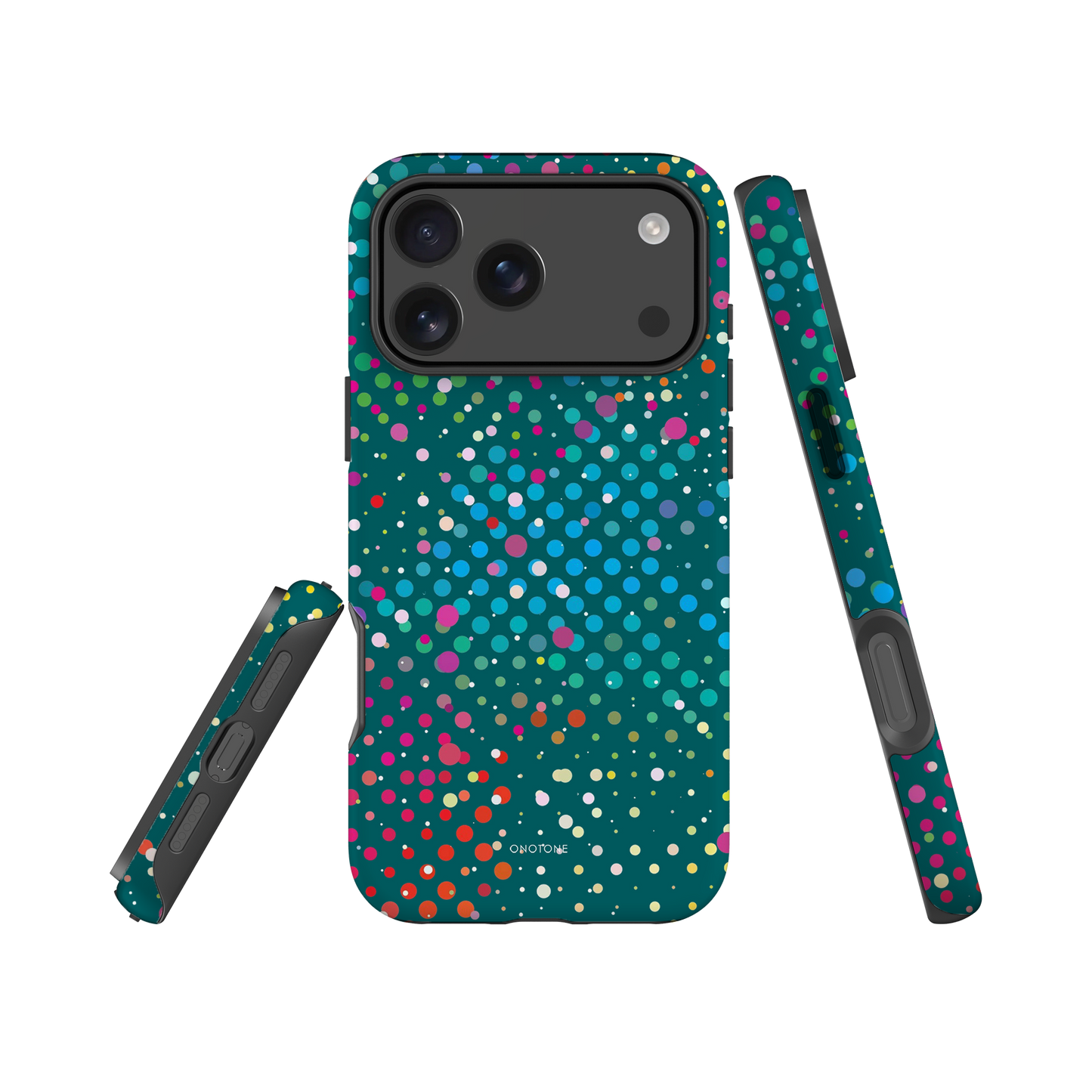 Midnight Green Polka Dot iPhone 17 (MagSafe) Case