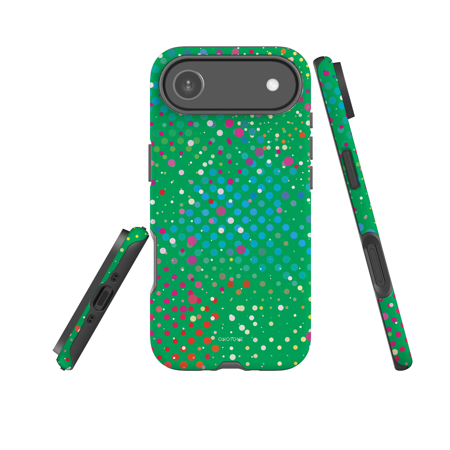 Shamrock Green Polka Dot iPhone 17 Pro (MagSafe) Case
