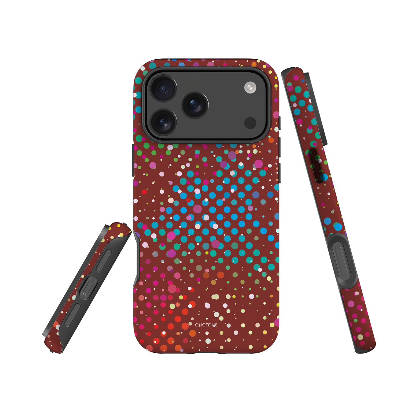 Deep Fresh Crimson Polka Dot iPhone 17 (MagSafe) Case