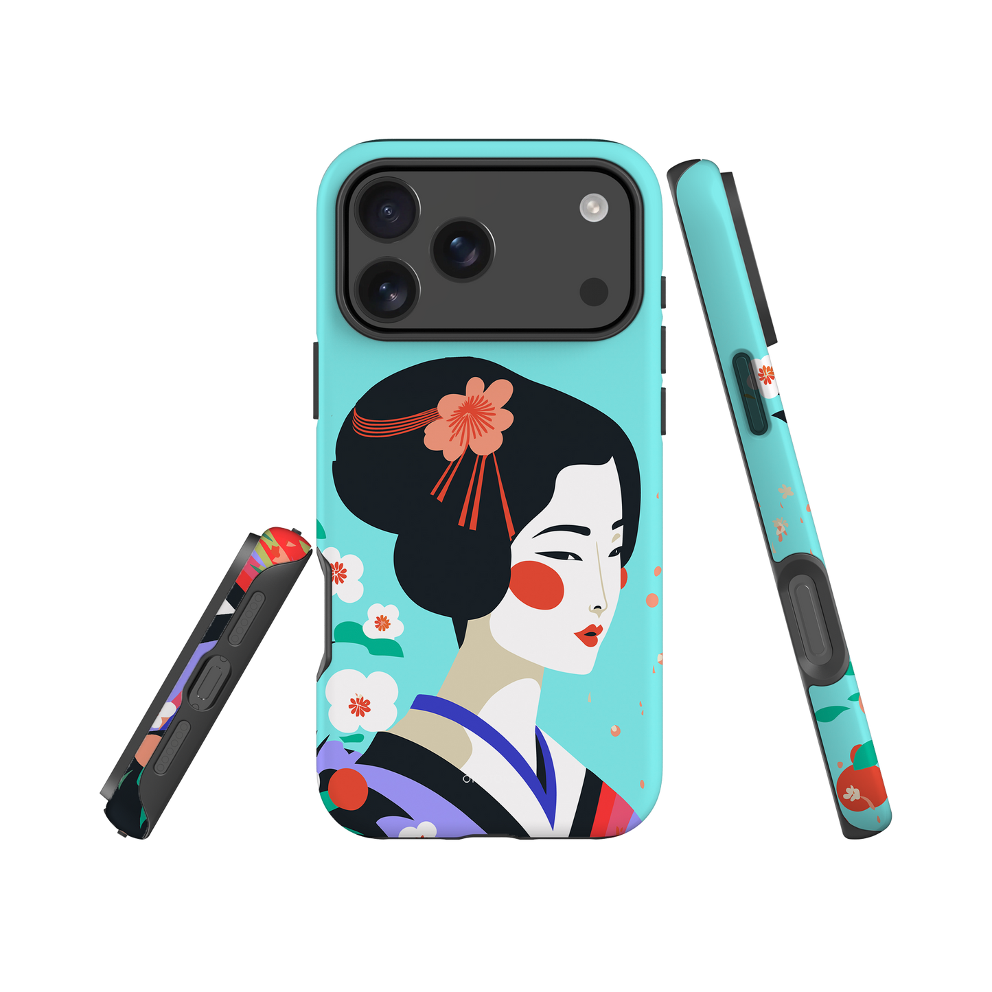 Dual Layer geisha modern iPhone® Case ( MD-1953)