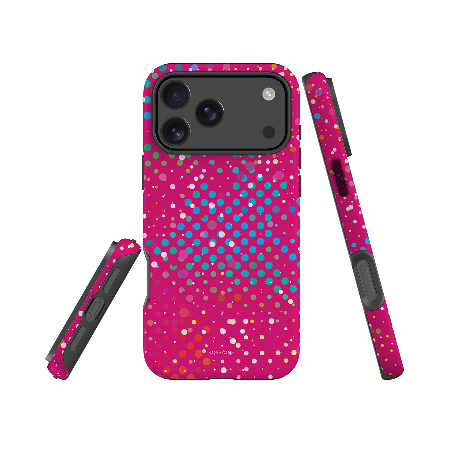 Persian Pink Polka Dot iPhone 17 Pro (MagSafe) Case