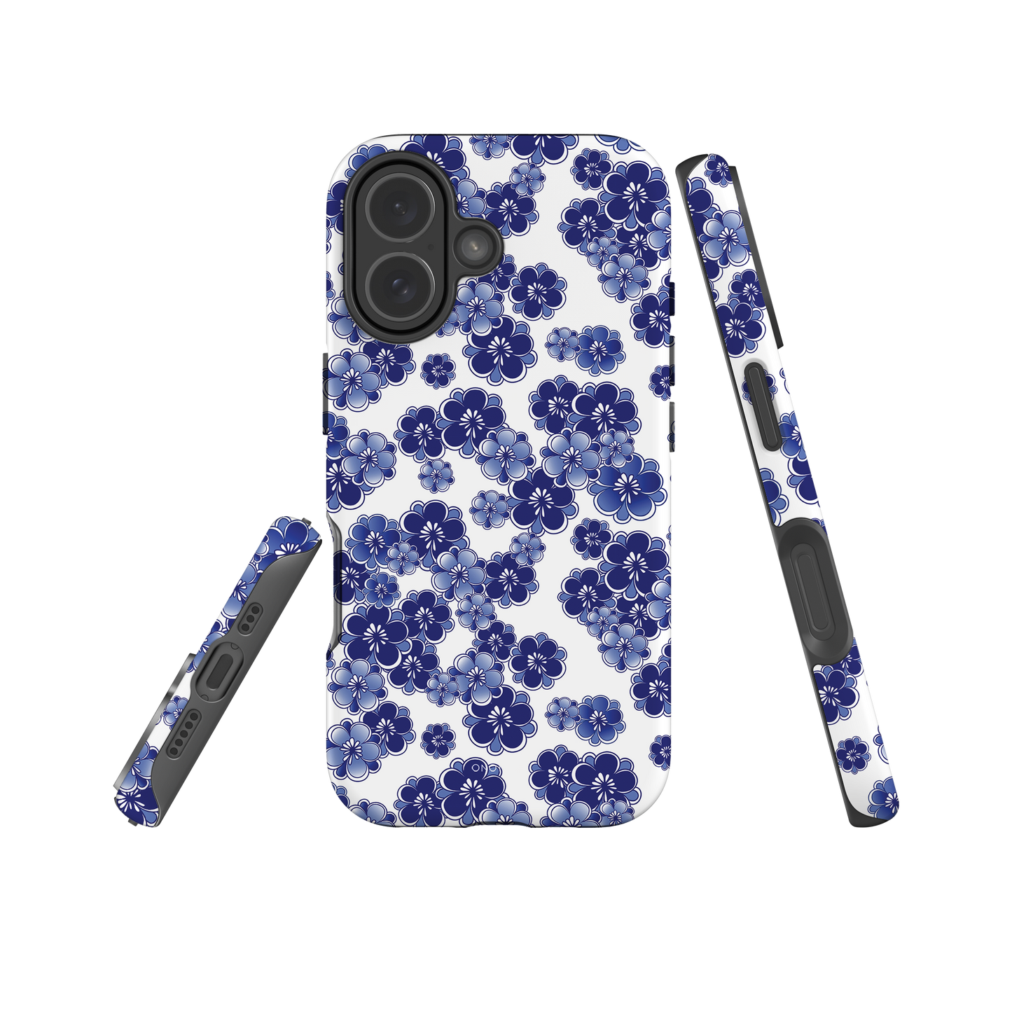 Japanese design indigo iPhone® Case  (IND-042)