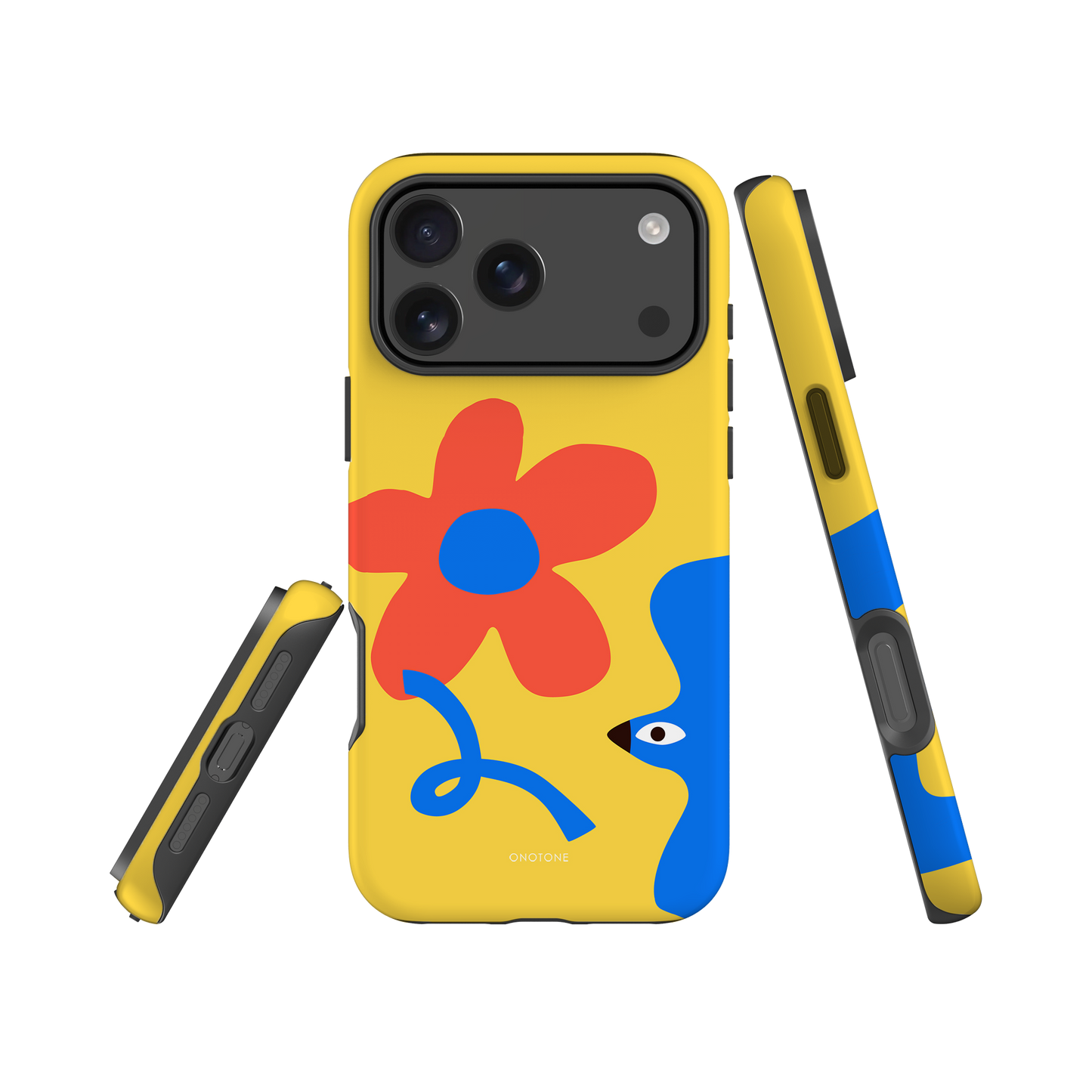 Dual Layer yellow modern iPhone® Case ( MD-2345)