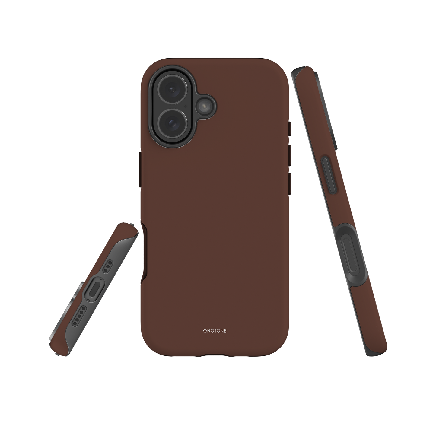 GRAY MINIMALIST IPHONE® CASE - PANTONE® CHOCOLATE LAB