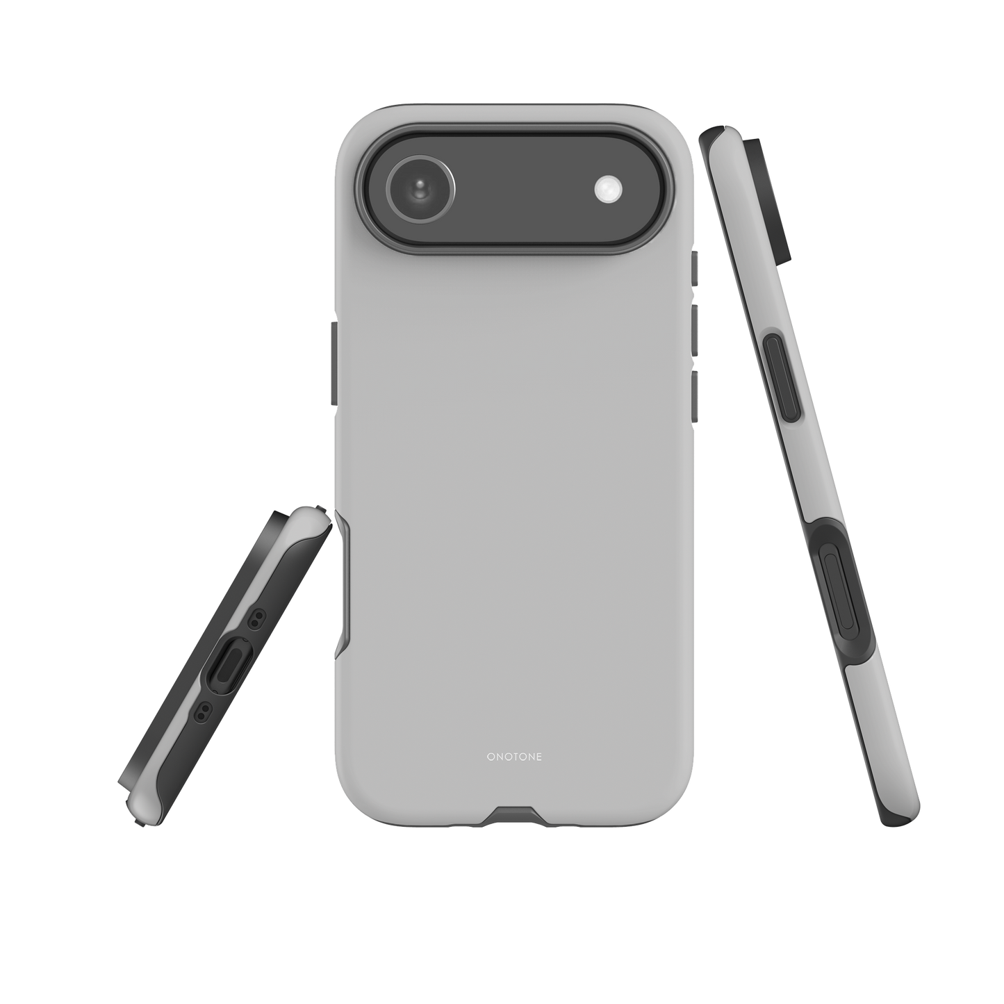 GRAY MINIMALIST IPHONE® CASE - PANTONE® 420