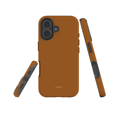 Solid Color brown iPhone® Case - Pantone® 154