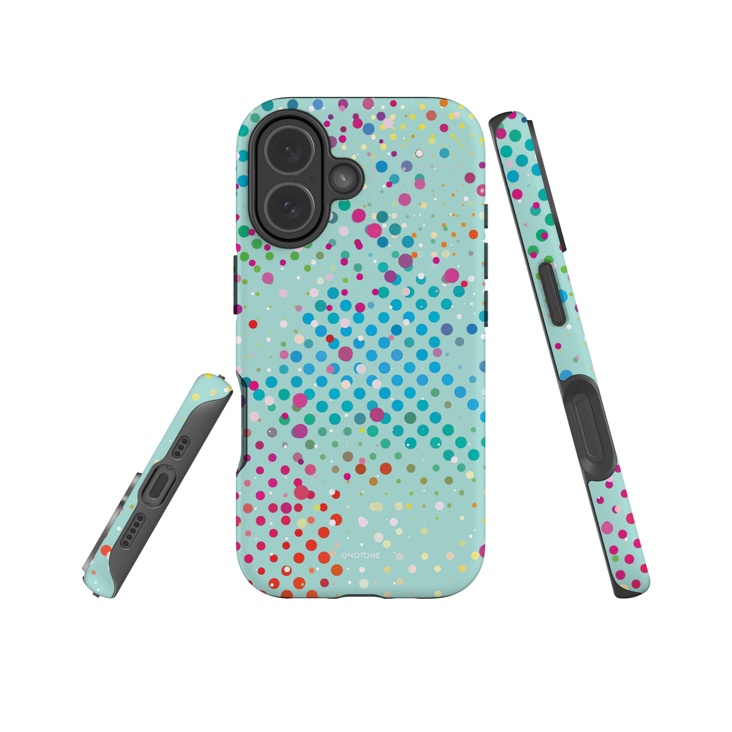 Pale Turquoise Polka Dot iPhone 17 (MagSafe) Case