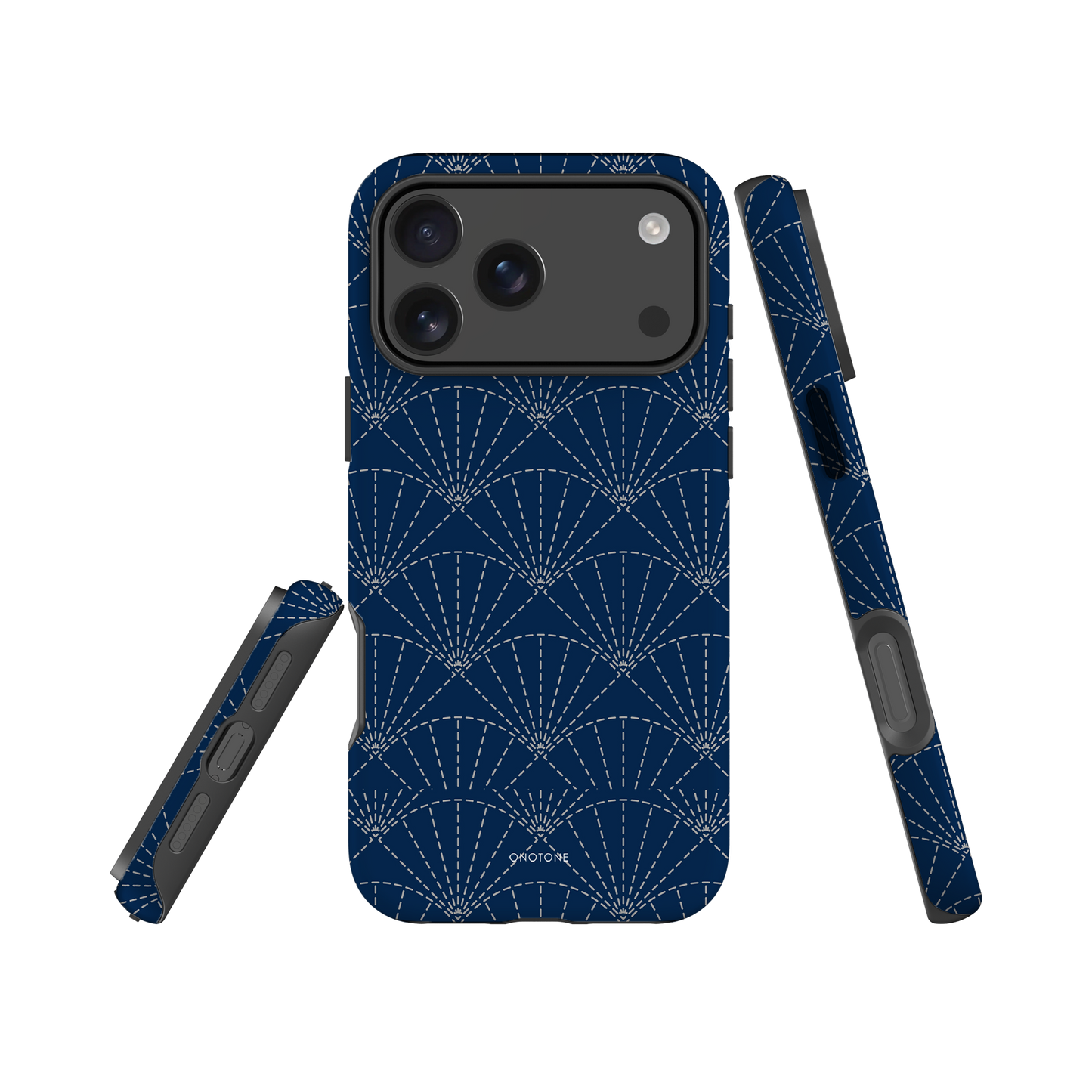 Japanese design indigo iPhone® Case with patterns (IND-014)