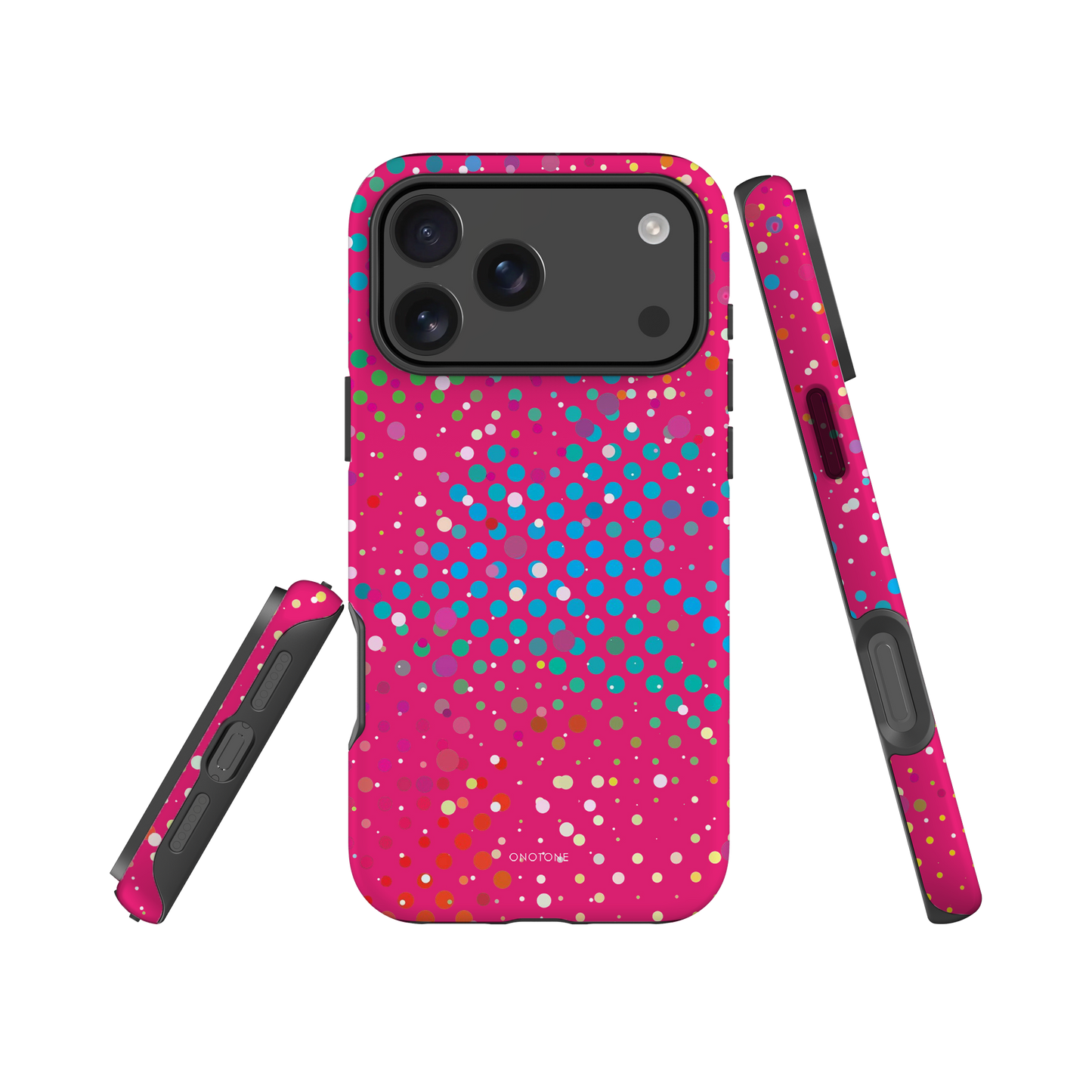 Magenta Pink Polka Dot iPhone 17 Pro (MagSafe) Case