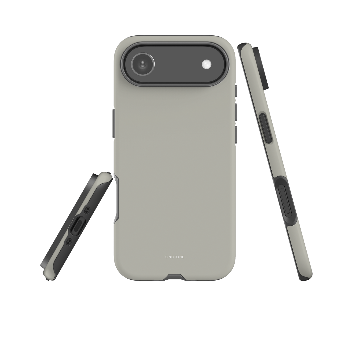 GRAY MINIMALIST IPHONE® CASE - PANTONE® 413