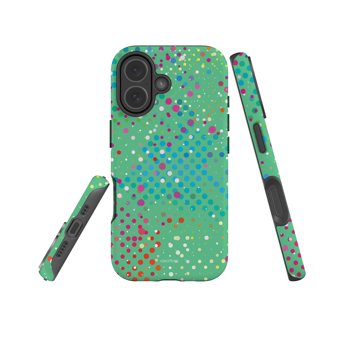 Medium Aquamarine Polka Dot iPhone 17 (MagSafe) Case